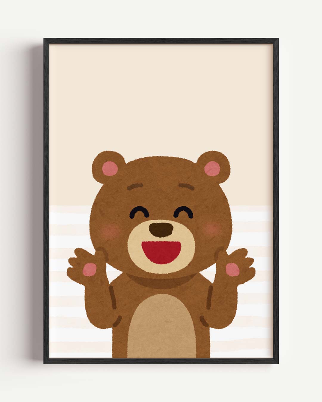 Vrolijke Knuffelbeer Poster