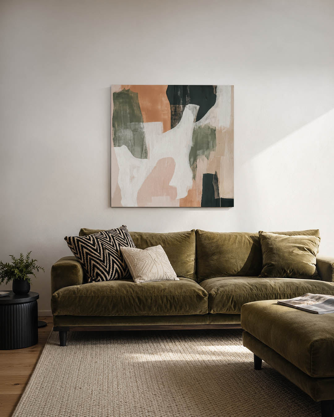 Organische vormen compositie Kunstwerk