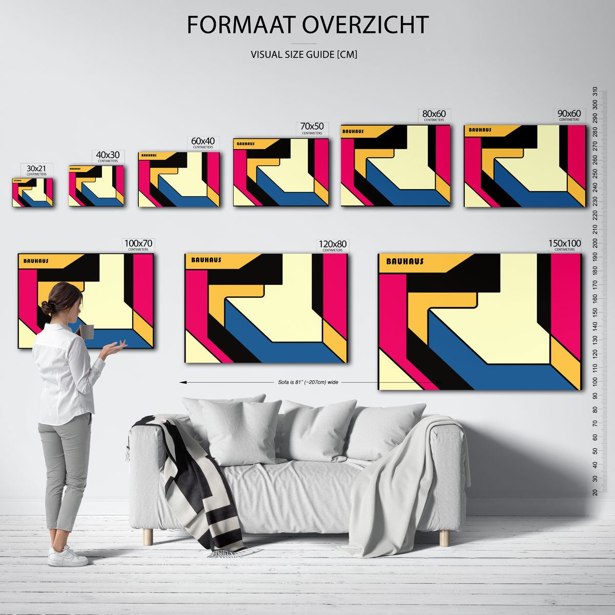 Vorm en kleurvlakken Poster