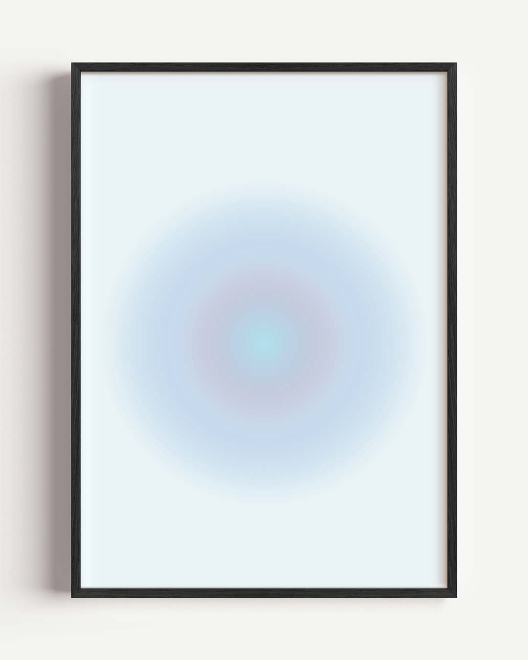 Rustgevende Turquoise Cirkel Poster