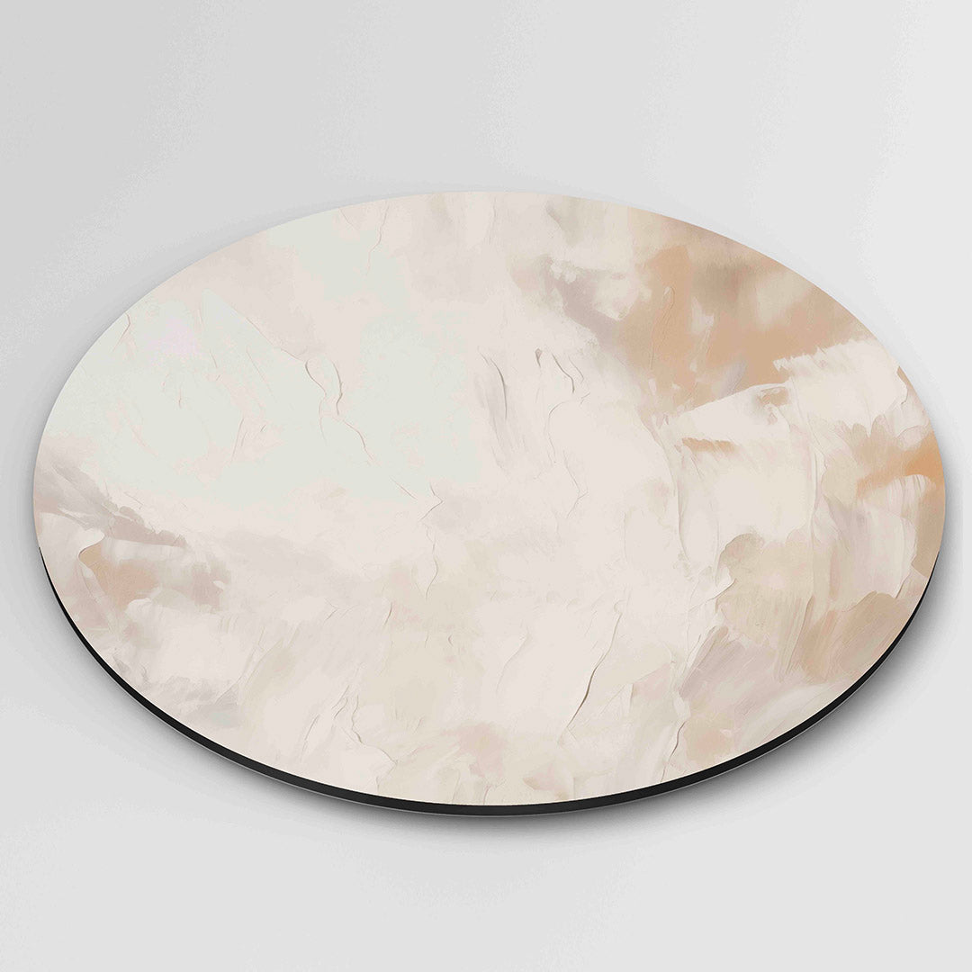 Abstracte beige Muurcirkel