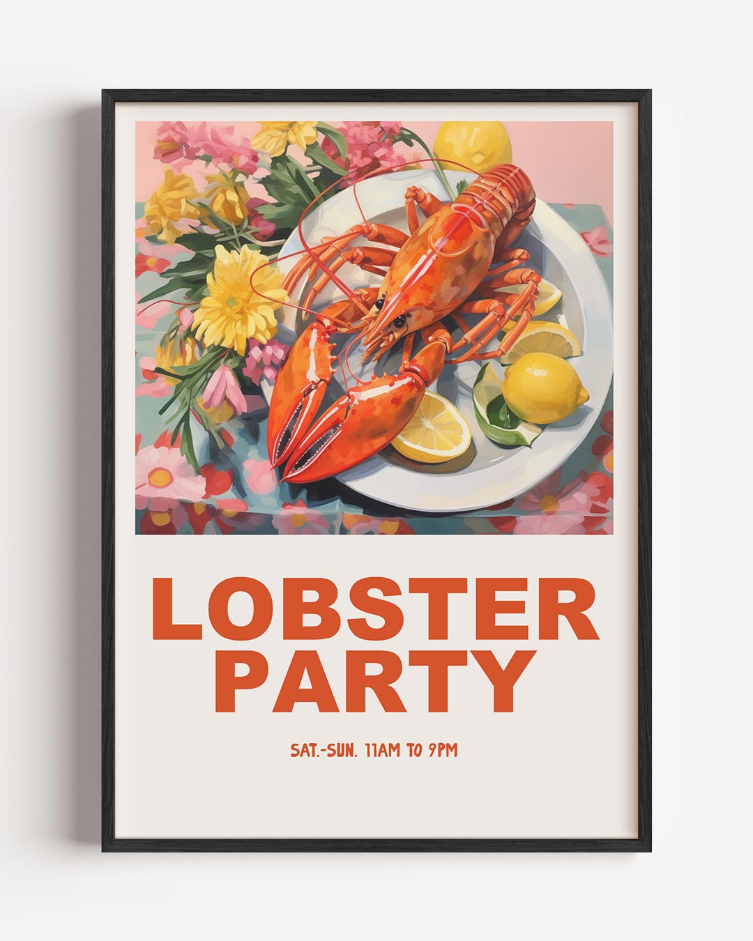 Lobster Party Poster-WallArtistic