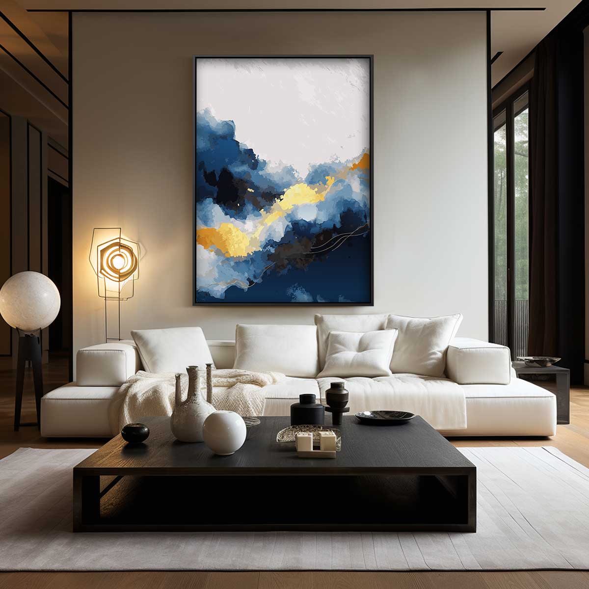 Hemelse Wolken Abstract Kunstwerk-canvas-dibond-plexiglas-wanddecoratie-WallArtistic