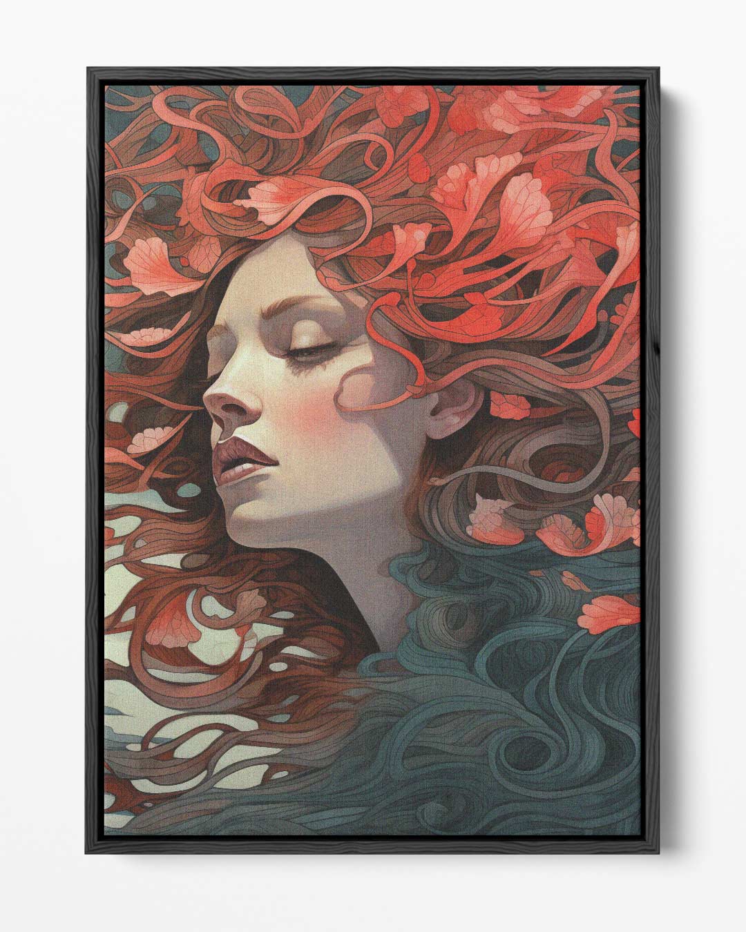 Dromerige Bloemenzee Kunstwerk-canvas-dibond-plexiglas-wanddecoratie-WallArtistic