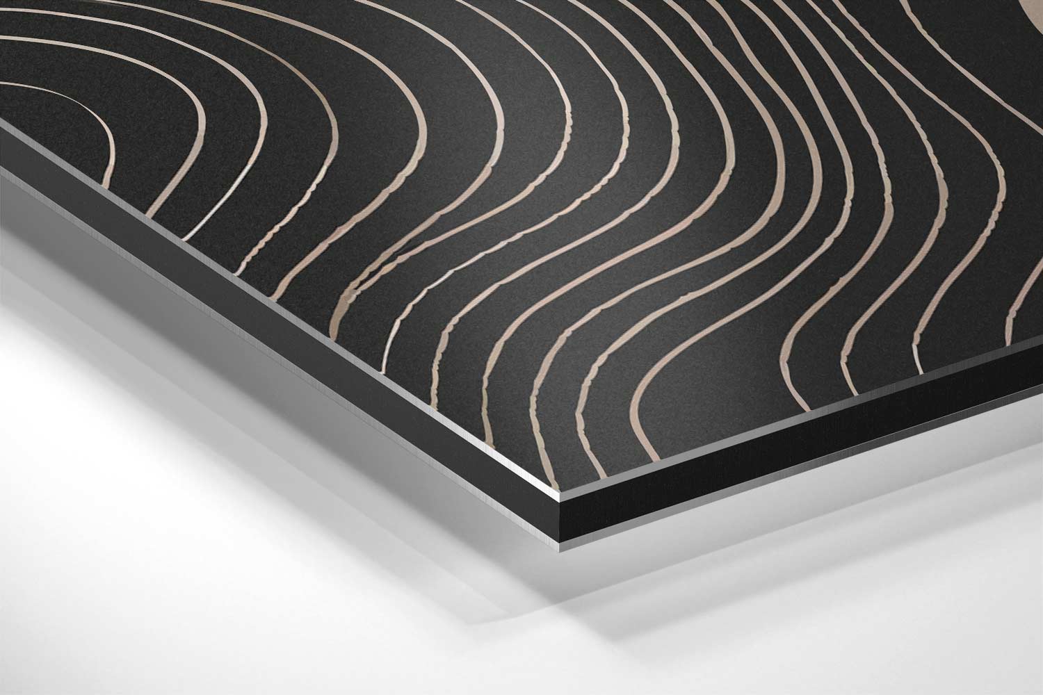 Zacht Golvende Lijnen Kunstwerk-canvas-dibond-plexiglas-wanddecoratie-WallArtistic