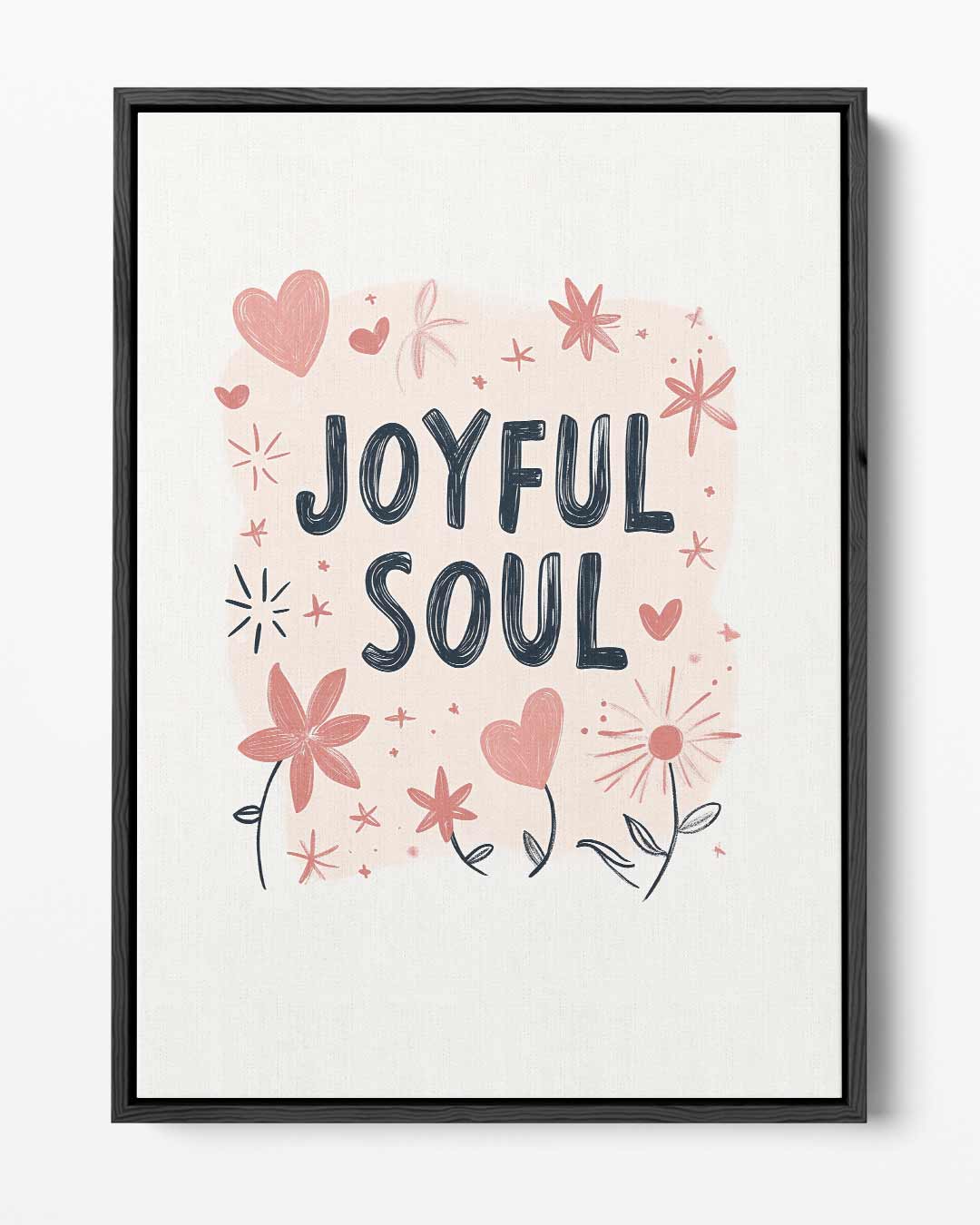 Joyful Soul Illustratie Kunstwerk-canvas-dibond-plexiglas-wanddecoratie-WallArtistic