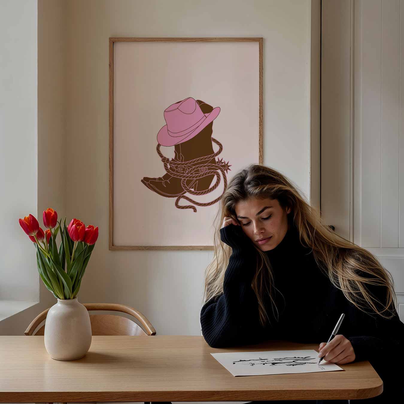 Stoere Cowboy Chic Poster