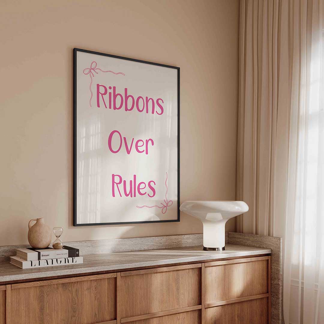 Ribbons over rules Poster