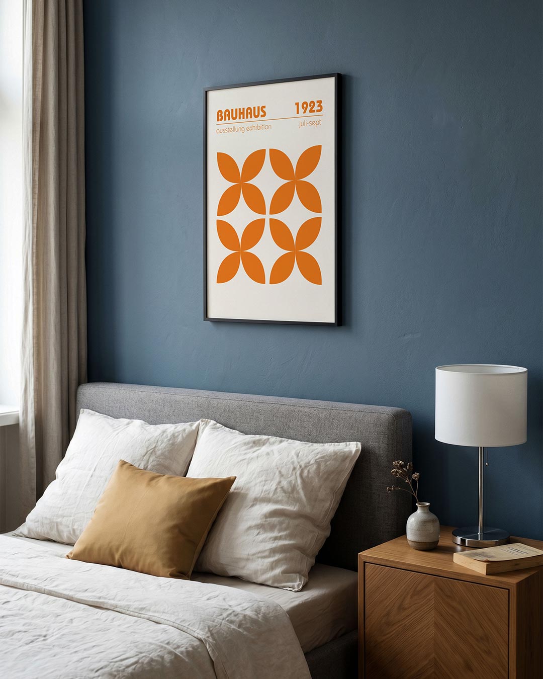 Oranje vormenritme Poster