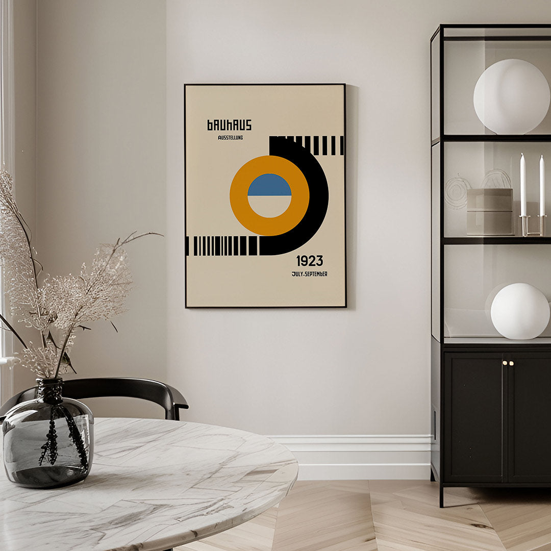 Cirkel en lijnen Poster