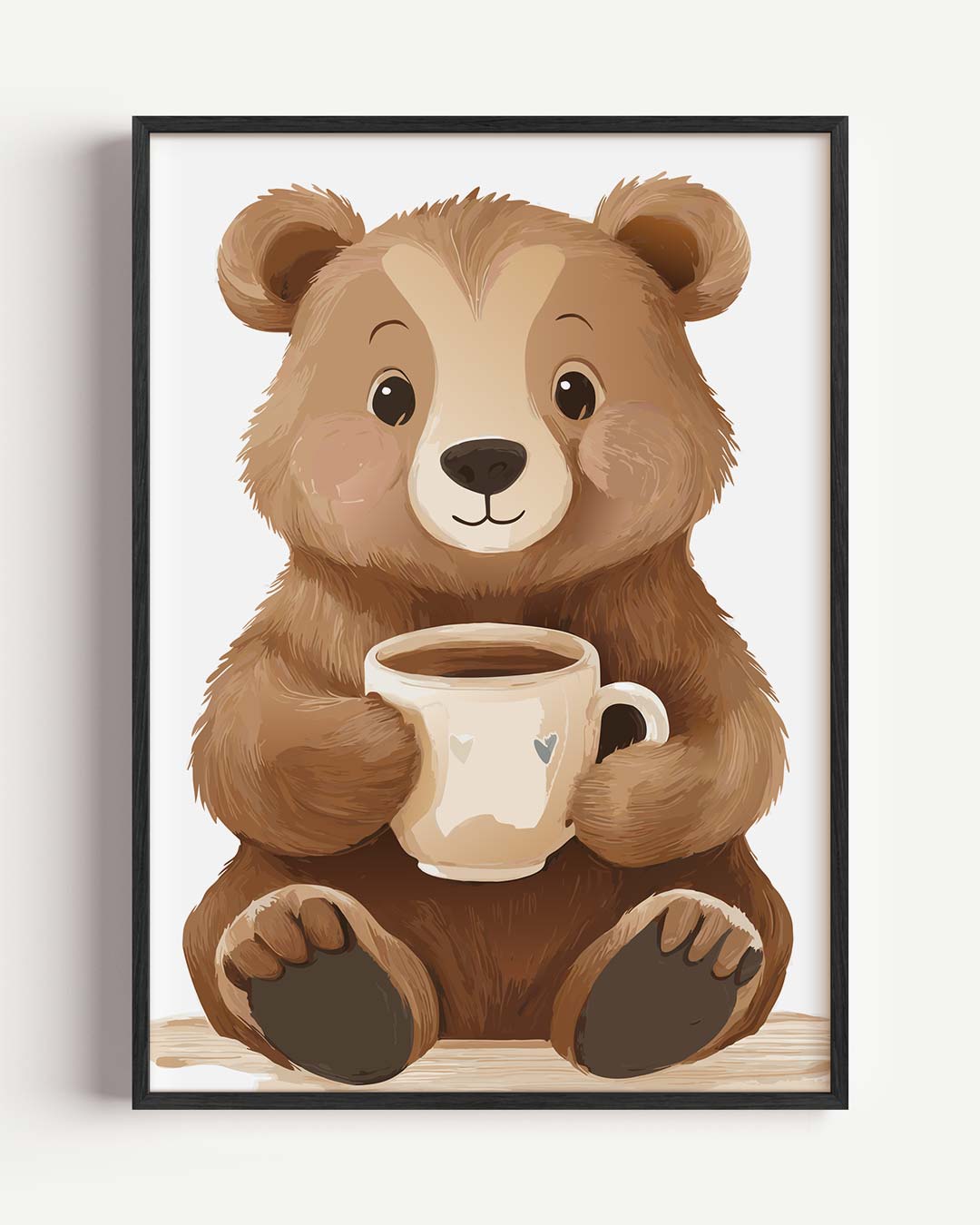 Schattige Berendrink Poster
