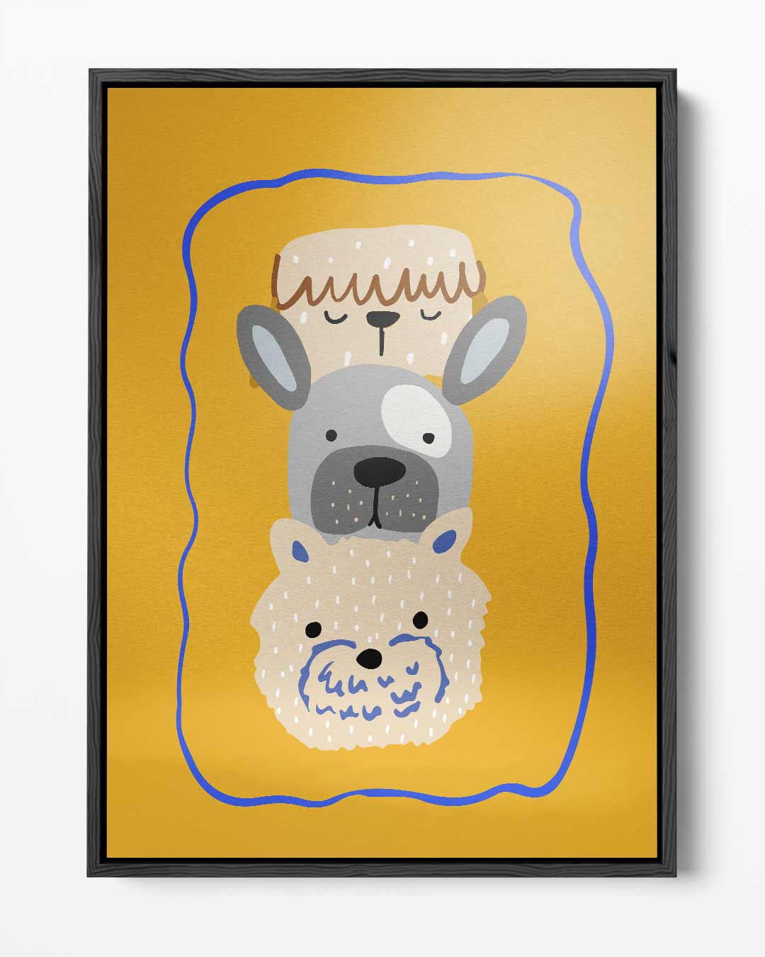 Dierenvrienden Avontuur Kunstwerk-canvas-dibond-plexiglas-wanddecoratie-WallArtistic