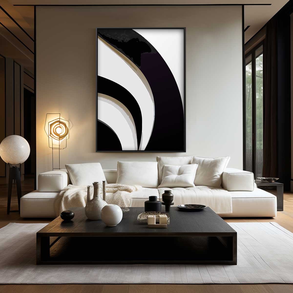 Abstracte Vluchtigheid Kunstwerk-canvas-dibond-plexiglas-wanddecoratie-WallArtistic