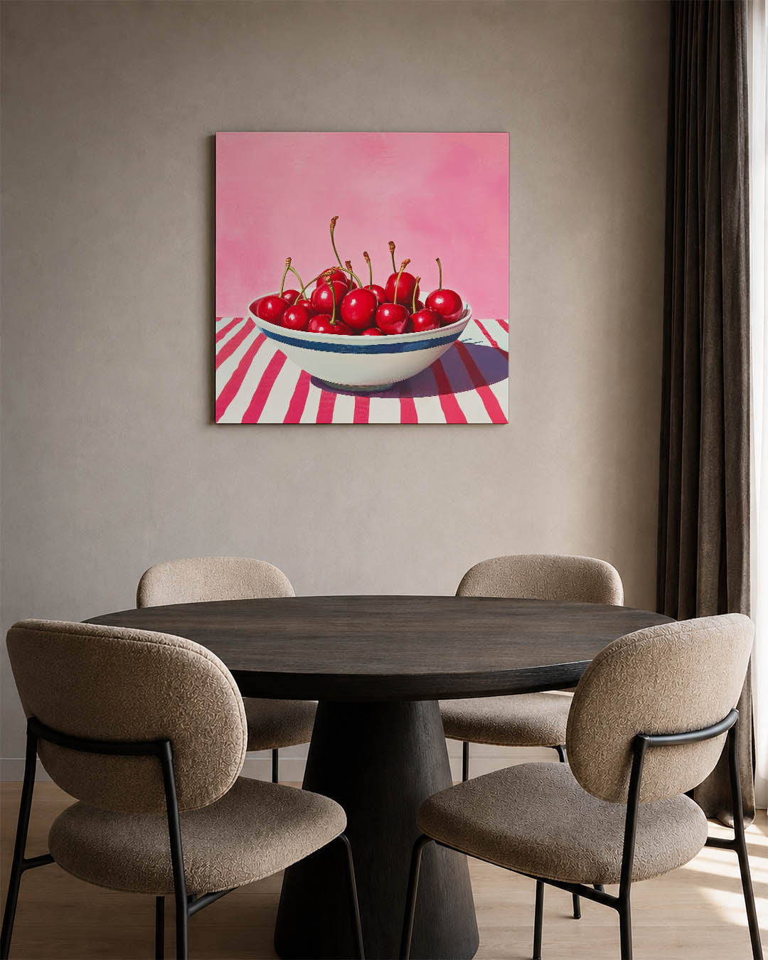 Kersen in kom Kunstwerk