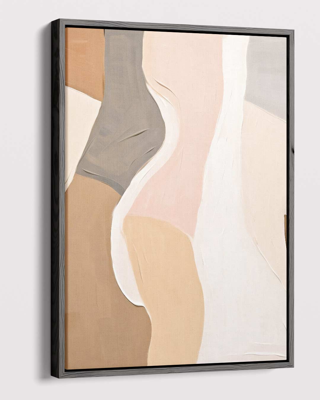 Abstracte Vormen in Zachte Tinten Kunstwerk-canvas-dibond-plexiglas-wanddecoratie-WallArtistic