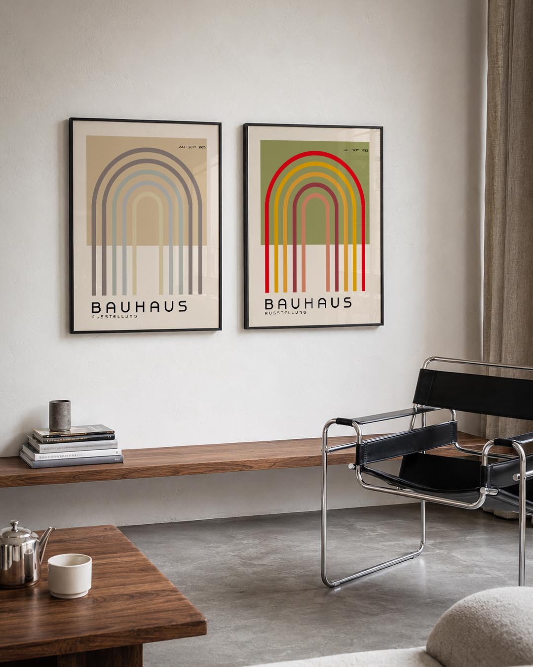 Boogvormen en lijnen Posterset