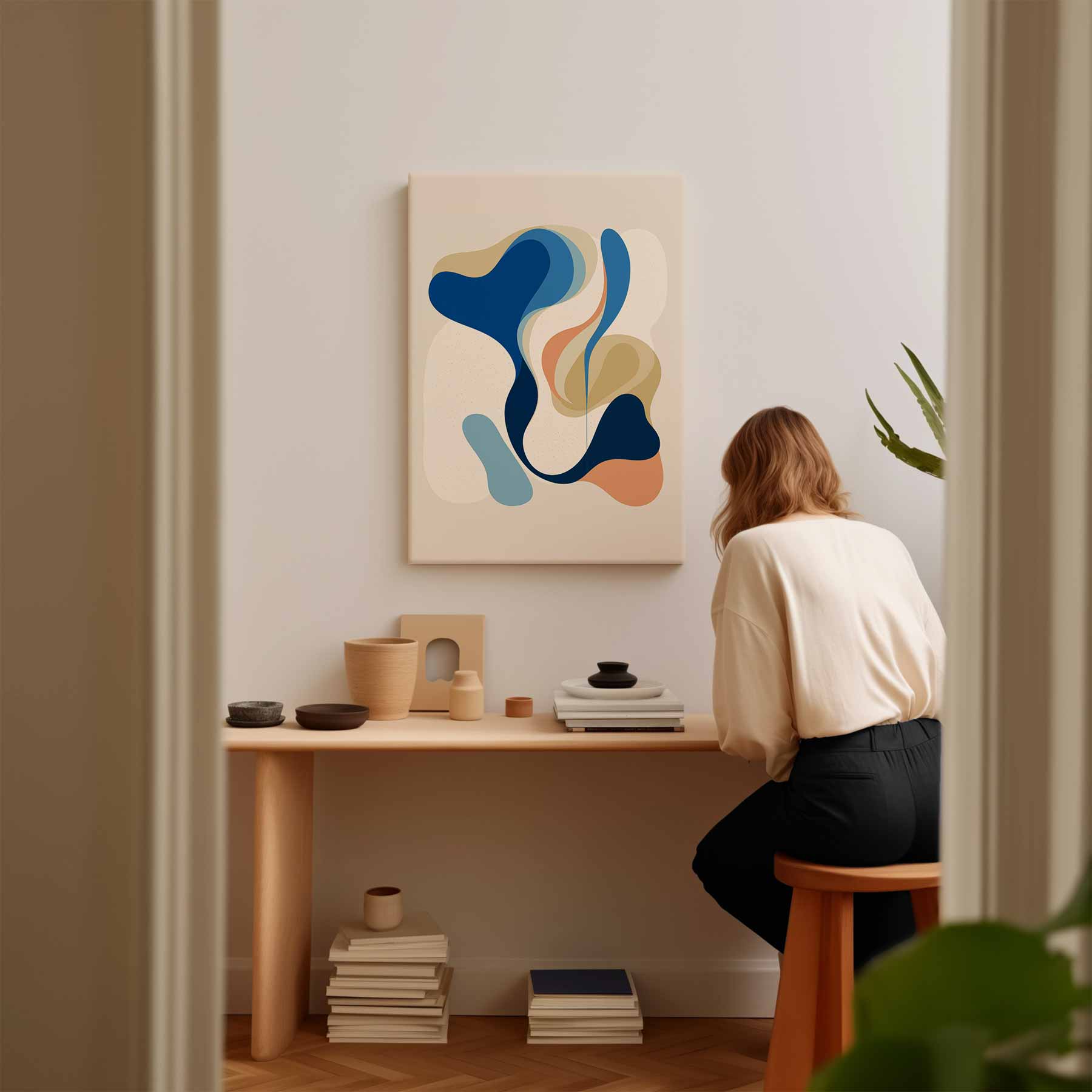 Kleurig Stromen Kunstwerk-canvas-dibond-plexiglas-wanddecoratie-WallArtistic