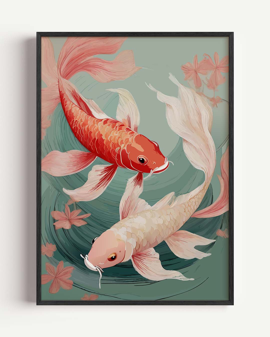 Vrolijke Koi Poster