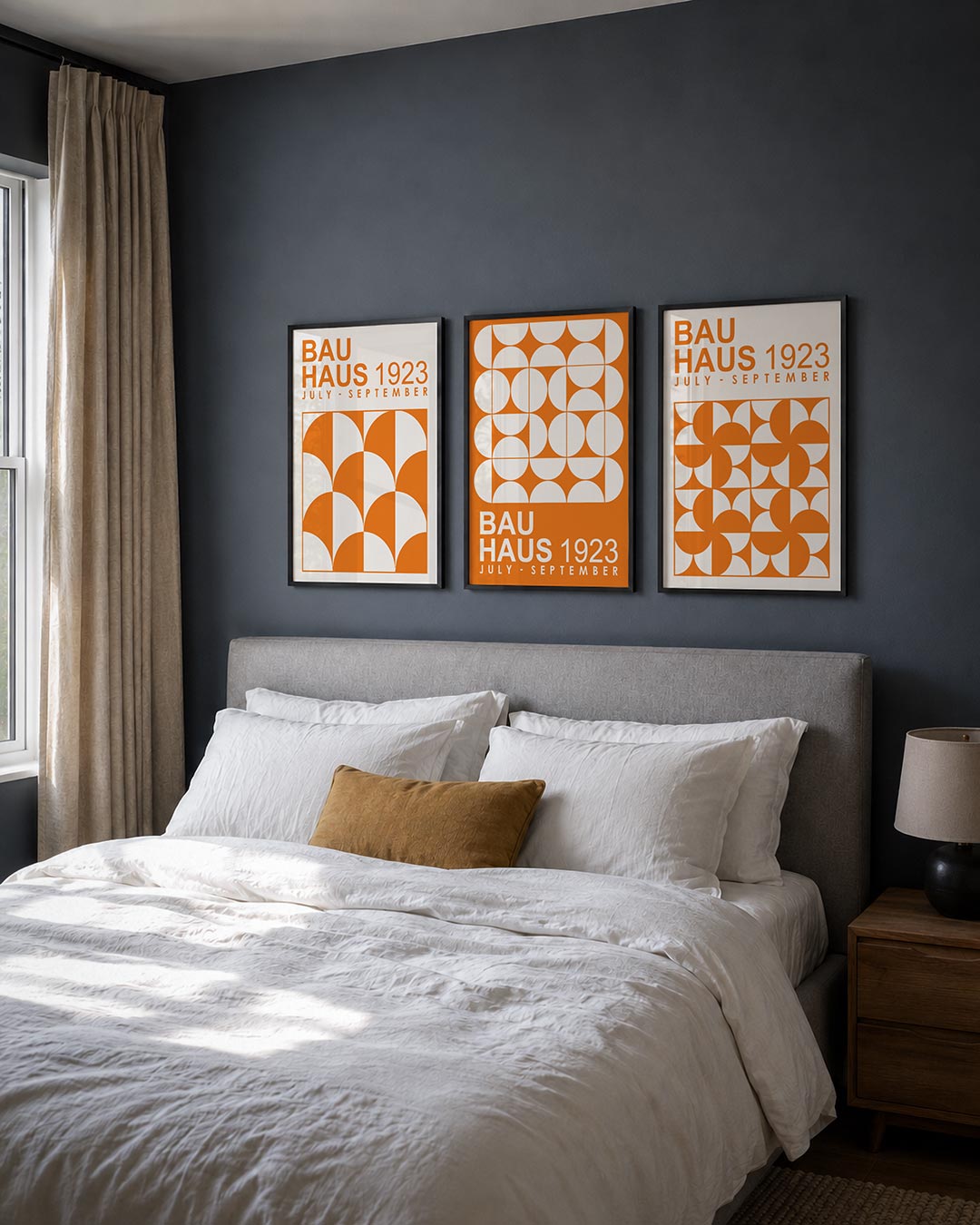 Oranje boogpatronen Posterset