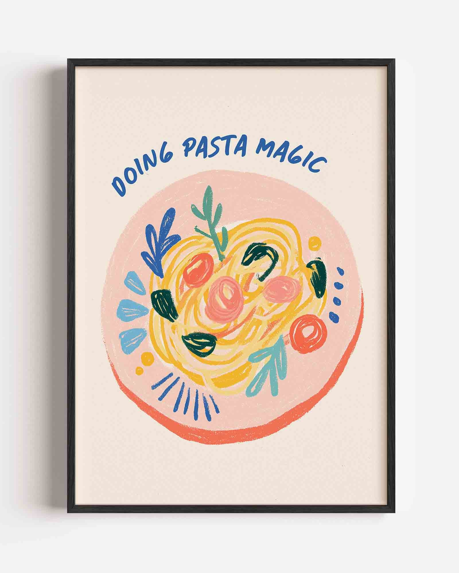 Doing pasta magic Poster