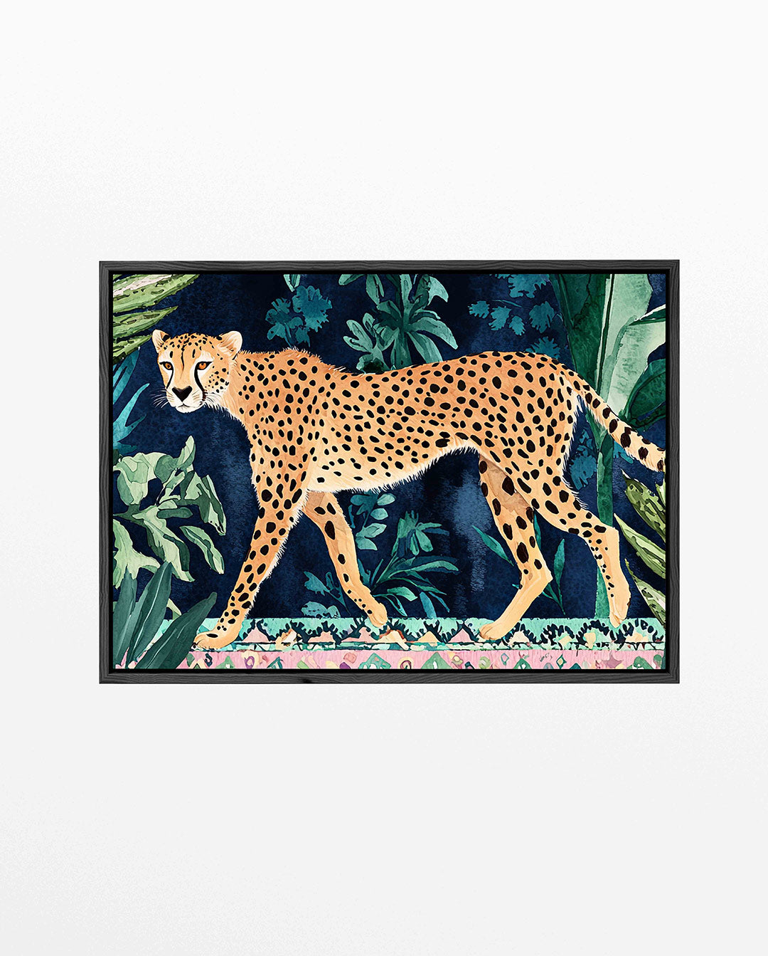 Luipaard in jungle Kunstwerk