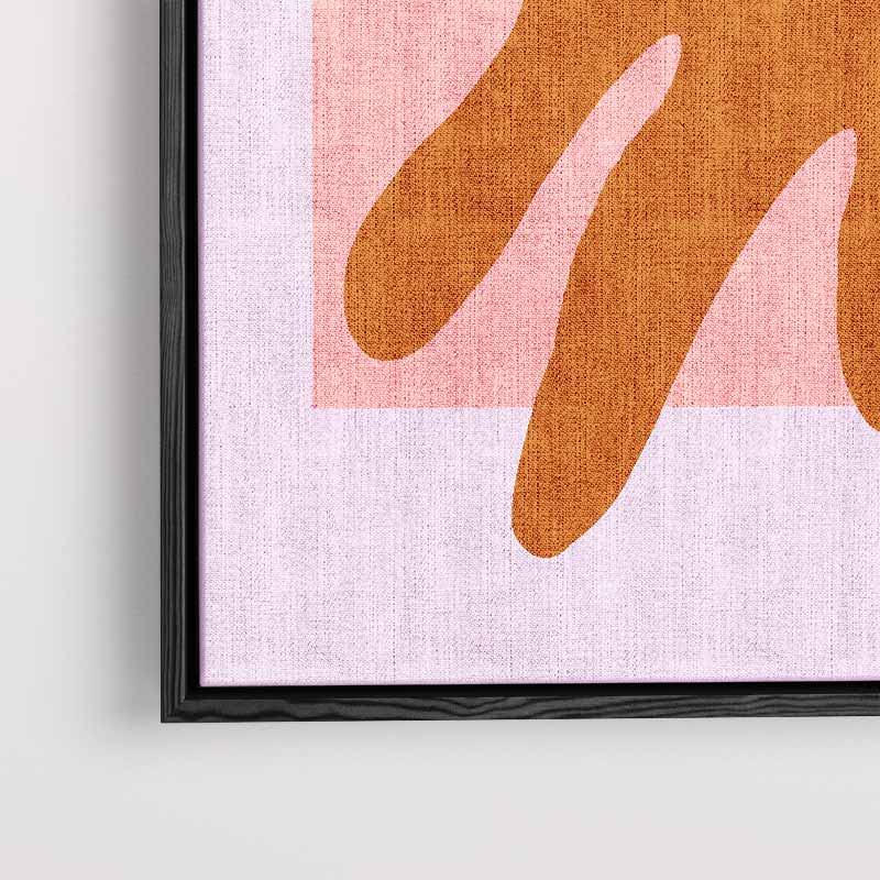 Abstracte Terracotta Vormen Kunstwerk-canvas-dibond-plexiglas-wanddecoratie-WallArtistic