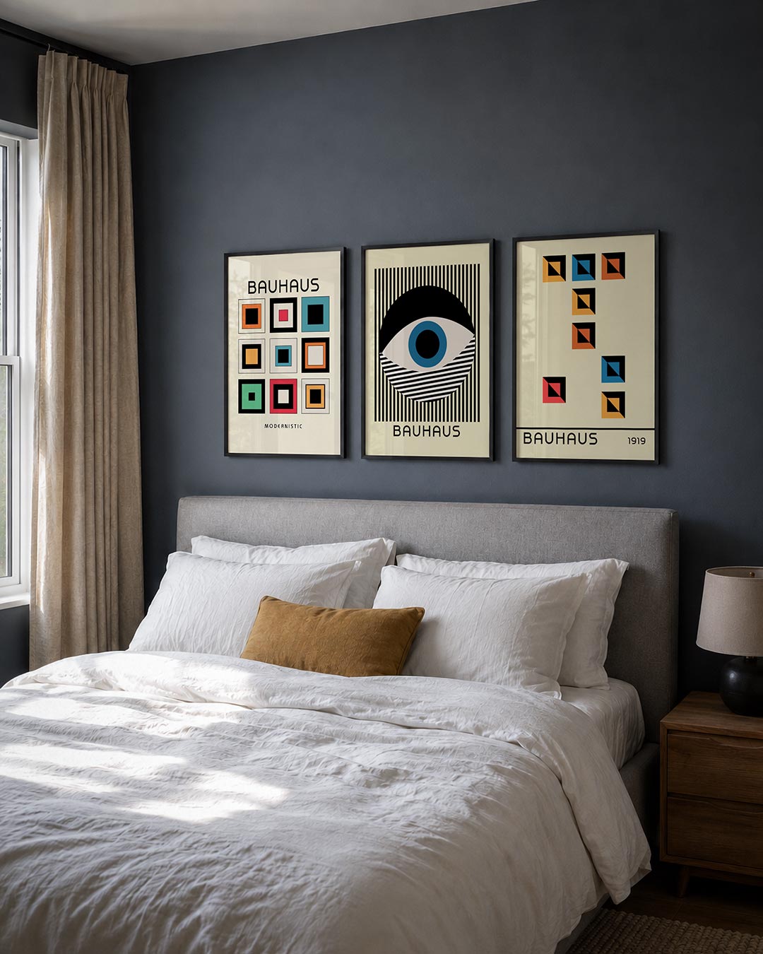 Kleurrijke vierkanten Posterset