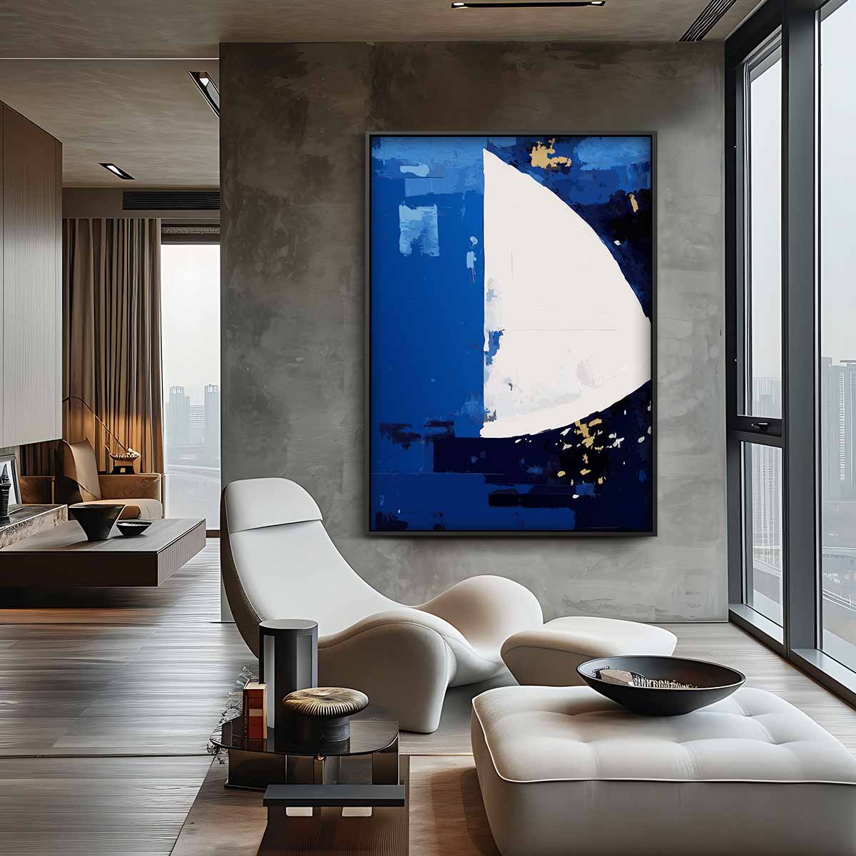Zeilboot in Dromenland Kunstwerk-canvas-dibond-plexiglas-wanddecoratie-WallArtistic
