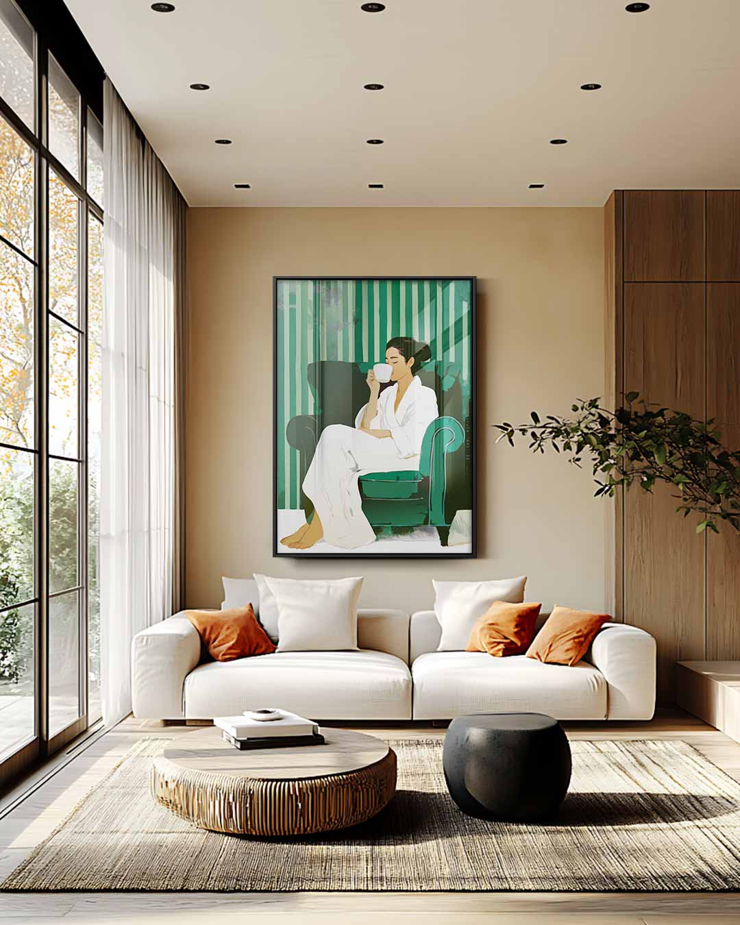 Ontspannen Ochtendmoment Kunstwerk-canvas-dibond-plexiglas-wanddecoratie-WallArtistic