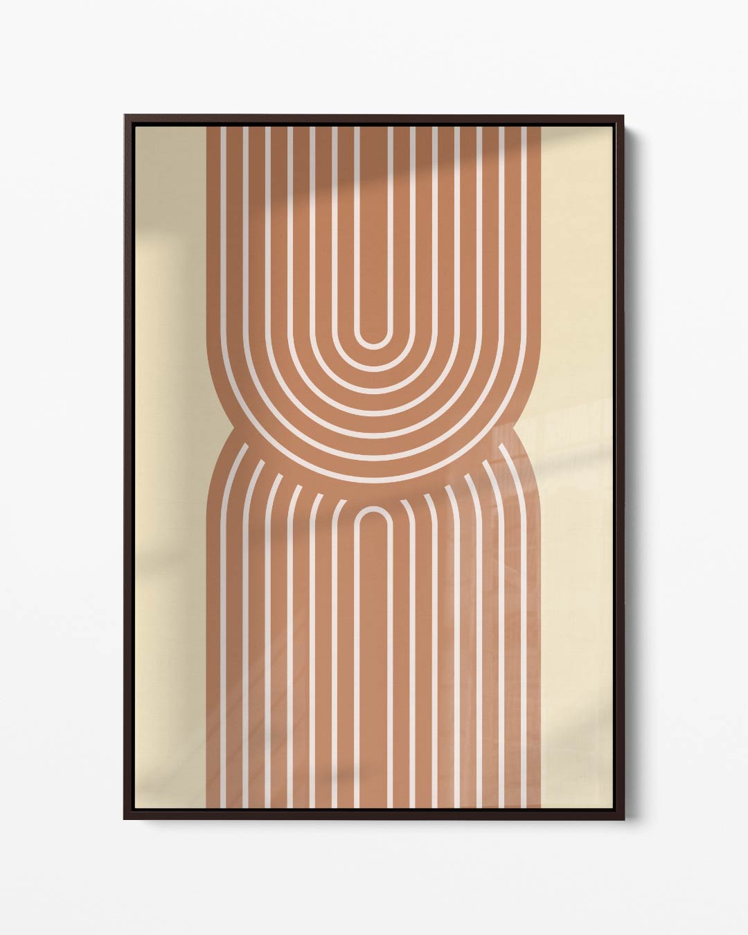 Retro Lijnenspel Kunstwerk-canvas-dibond-plexiglas-wanddecoratie-WallArtistic