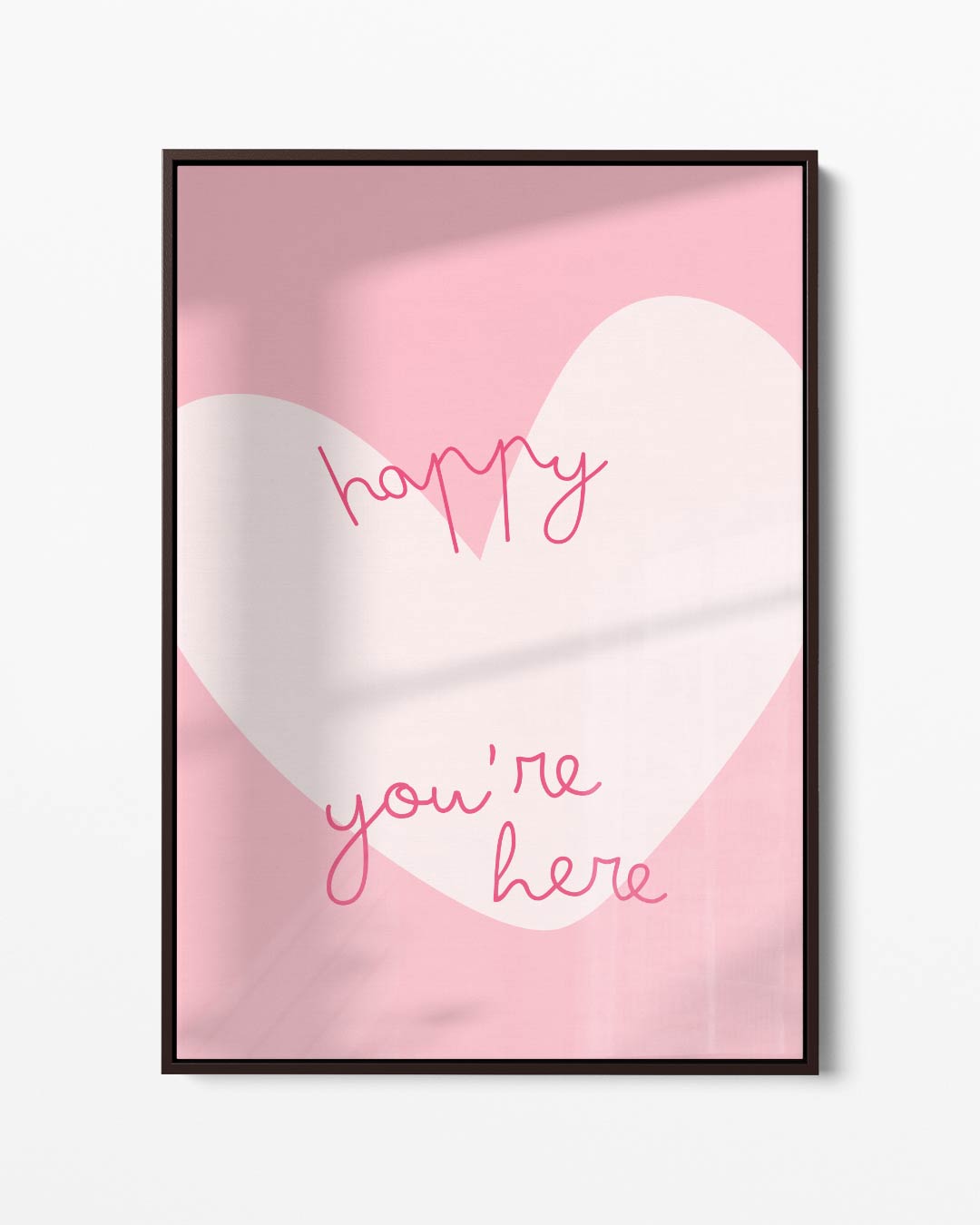 Welkom met Vrolijk Hart Kunstwerk-canvas-dibond-plexiglas-wanddecoratie-WallArtistic