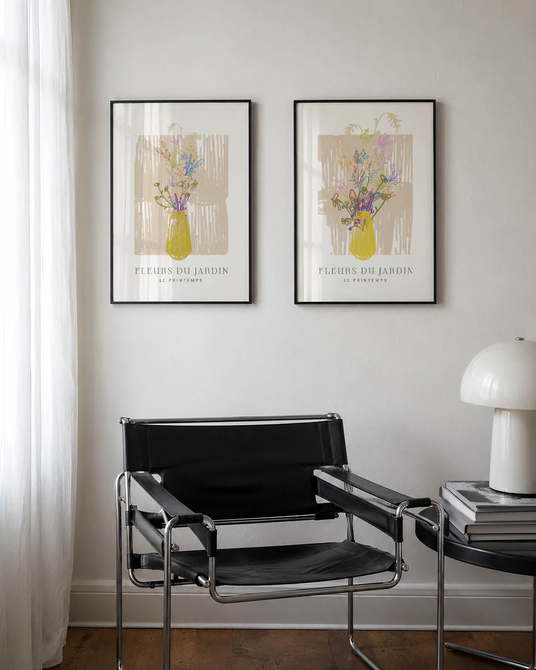 Bloemrijke vormen Posterset