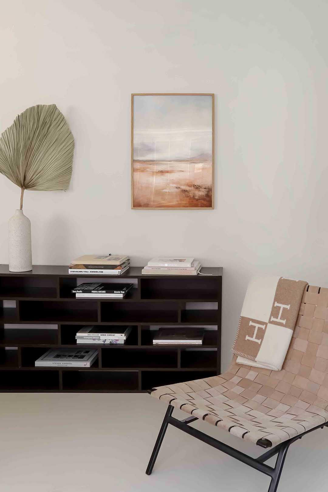 Landschap in beige Poster