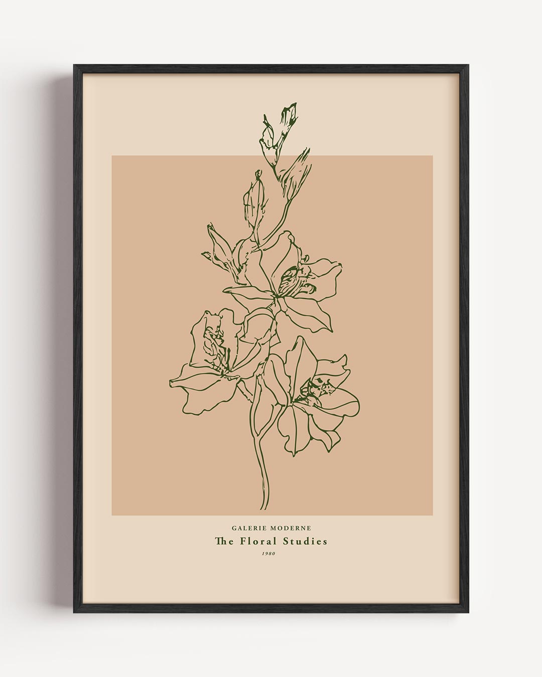 Botanische Bloemenlijn Poster-WallArtistic