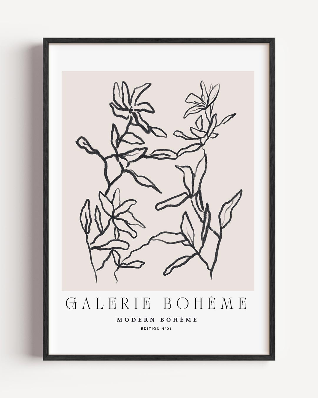 Moderne Boho Bloemenposter-WallArtistic