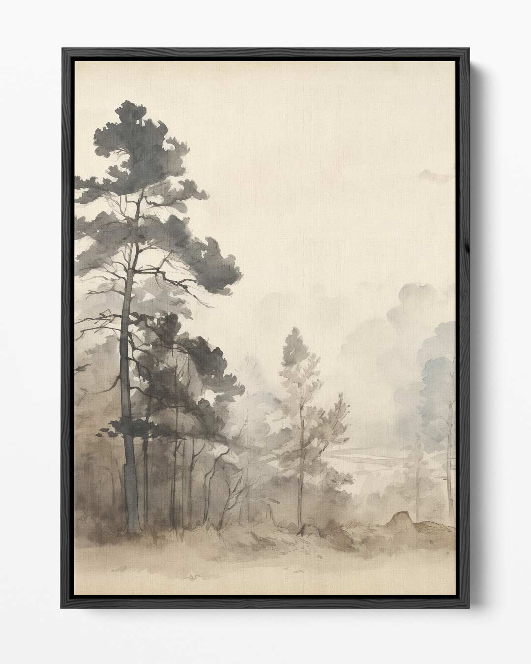 Mystieke Boslandschap Kunstwerk-canvas-dibond-plexiglas-wanddecoratie-WallArtistic