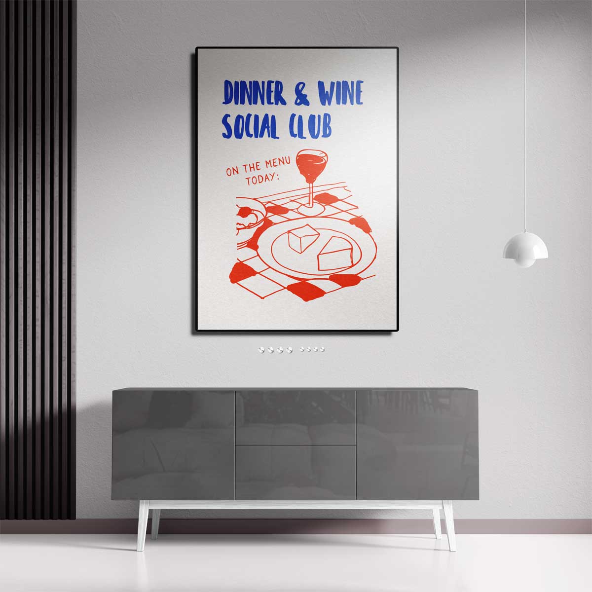 Dinner & Wine Social Club Poster