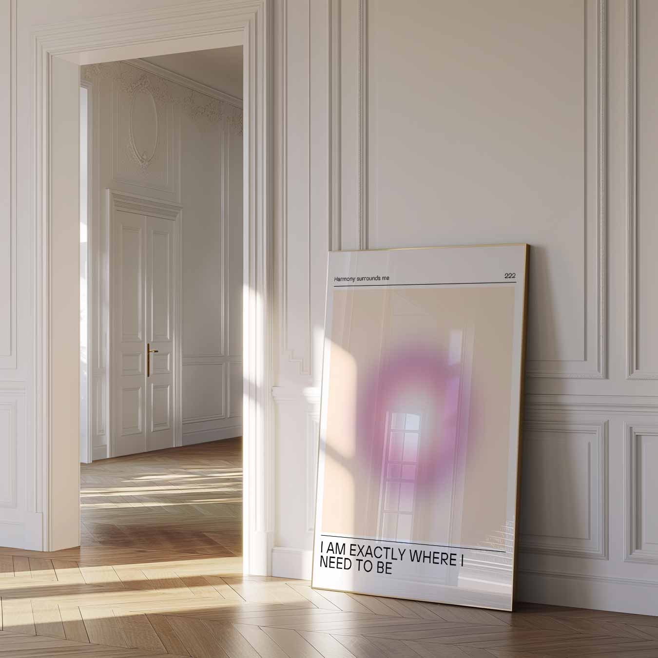 Inspirerende Roze Mandala Poster