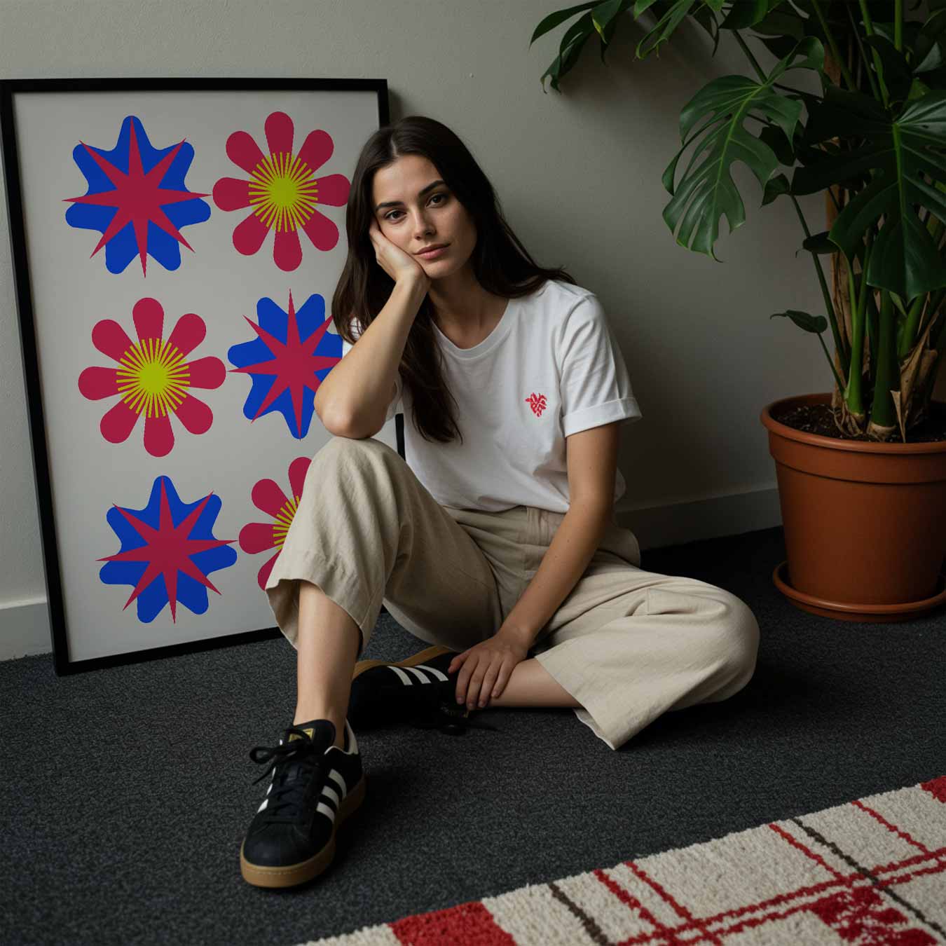 Bloemenexplosie Poster