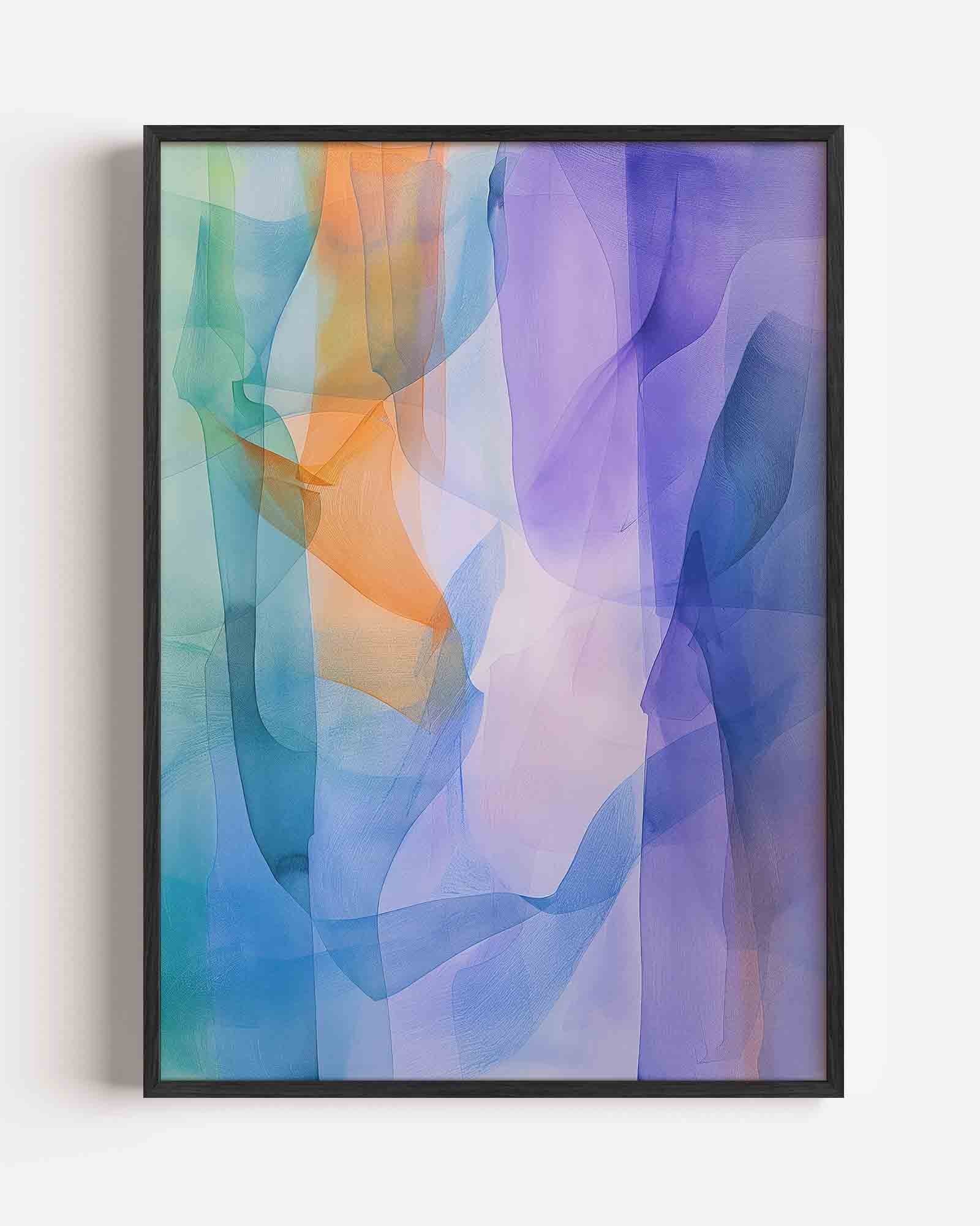 Abstracte kleurencompositie Poster