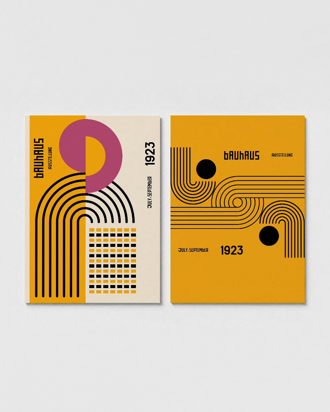 Kleurrijke lijnenspel Posterset