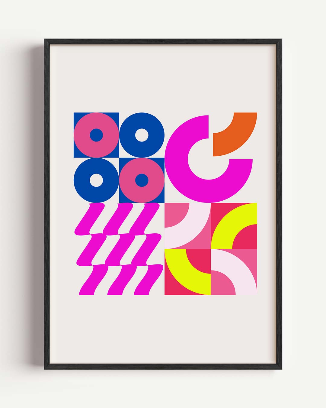 Speelse Kleurenexplosie Poster