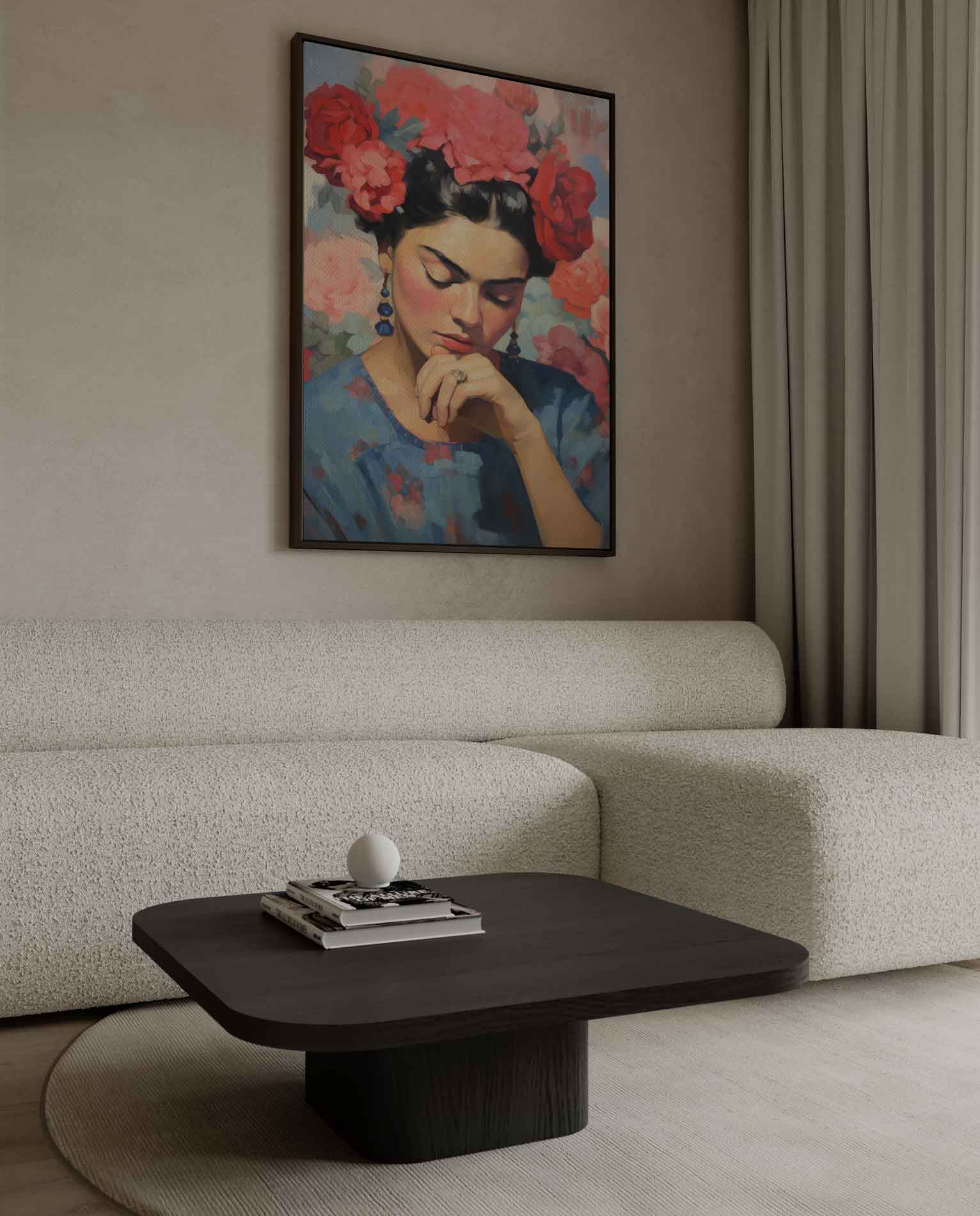 Bloemen Serenade Kunstwerk-canvas-dibond-plexiglas-wanddecoratie-WallArtistic