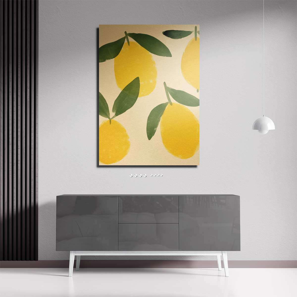 Zonnige Citroenfantasie Kunstwerk-canvas-dibond-plexiglas-wanddecoratie-WallArtistic