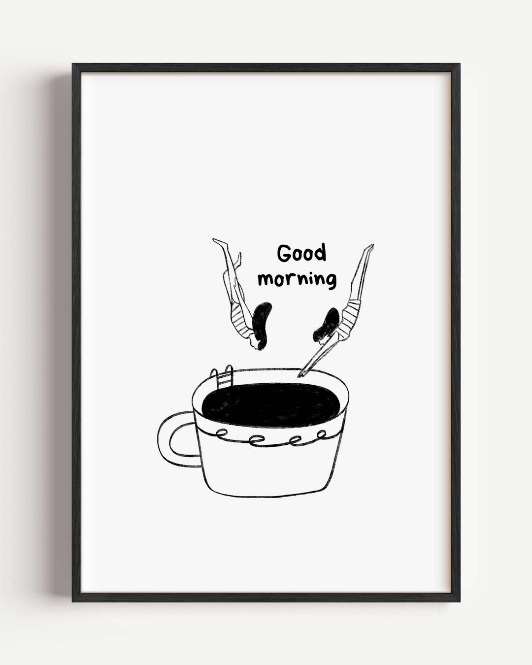Koffieduik Illustratie Poster