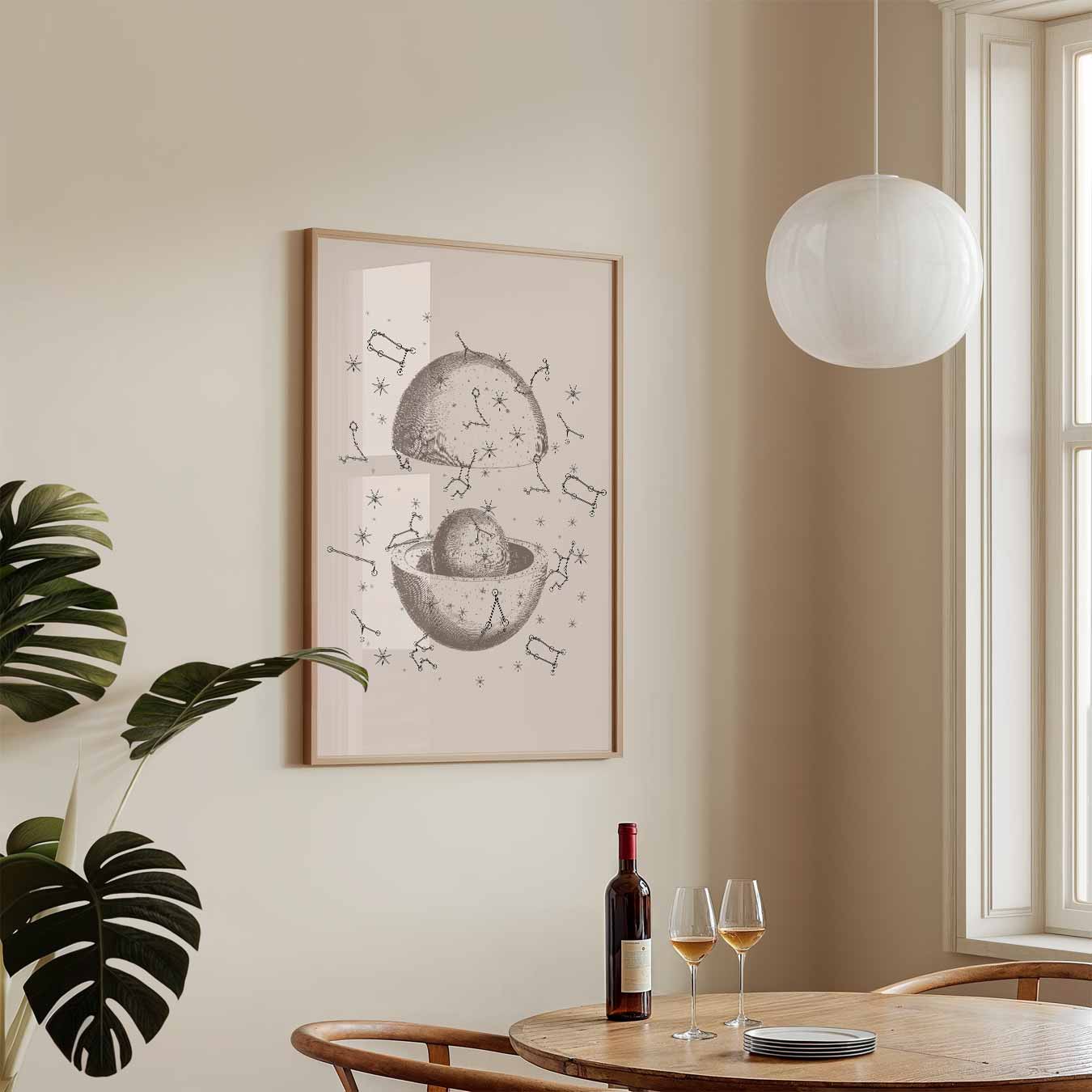 Hemelse Hemisferen Poster
