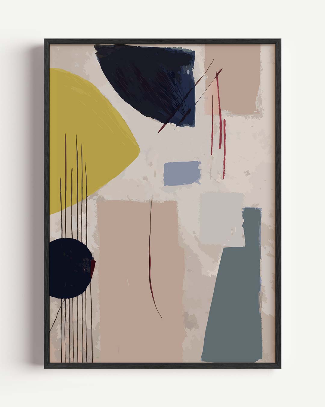 Moderne Abstracte Compositie Poster
