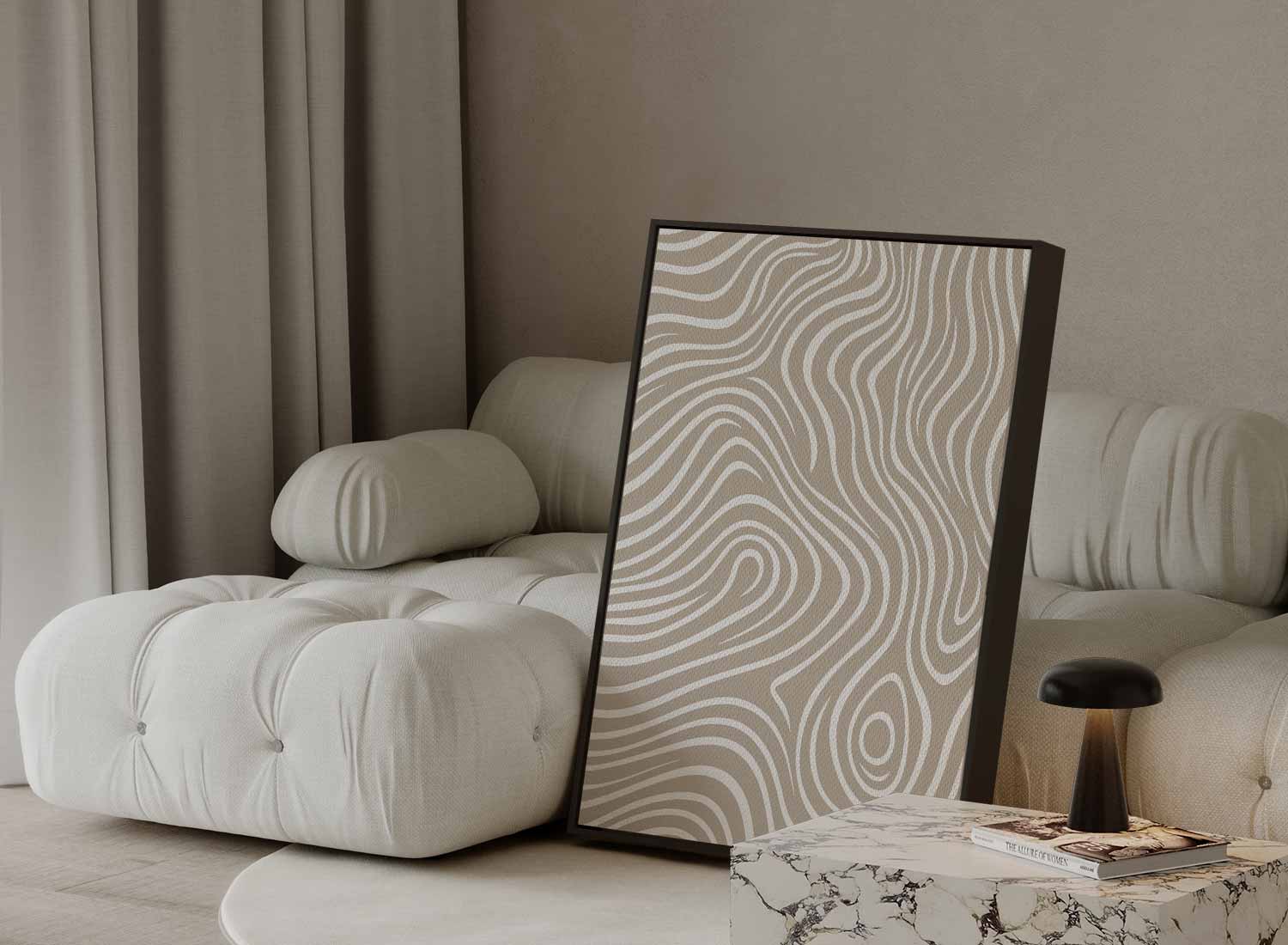Houten Spiralen Wanddecor Kunstwerk-canvas-dibond-plexiglas-wanddecoratie-WallArtistic