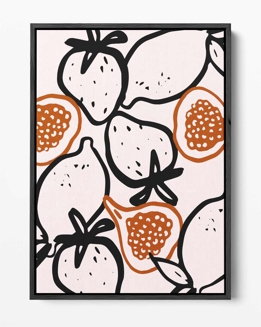 Fruitige Lijnen Kunstwerk-canvas-dibond-plexiglas-wanddecoratie-WallArtistic