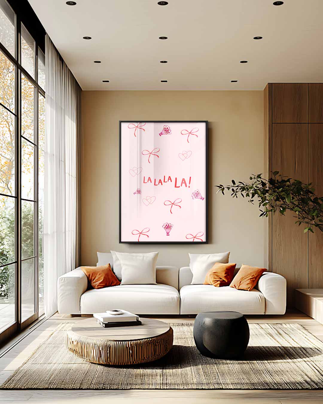 Romantische Blos Boodschap Kunstwerk-canvas-dibond-plexiglas-wanddecoratie-WallArtistic